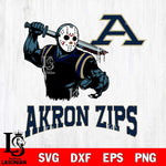 Akron Zips Jason Voorhees 5 Svg Eps Dxf Png File, Digital Download
