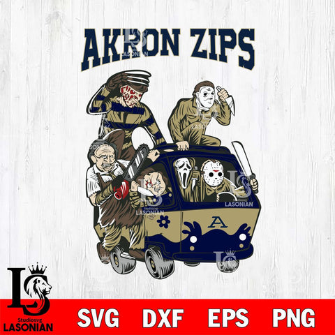 Akron Zips Jason Voorhees Horror 10 Svg Eps Dxf Png File, NCAA svg, Digital Download, Instant Download
