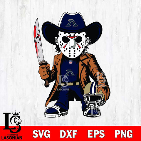 Akron Zips Jason Voorhees Horror Svg Eps Dxf Png File, NCAA svg, Digital Download, Instant Download