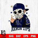 Akron Zips Jason Voorhees Horror 9 Svg Eps Dxf Png File, NCAA svg, Digital Download, Instant Download