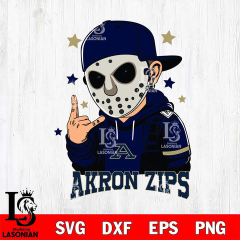Akron Zips Jason Voorhees Horror 9 Svg Eps Dxf Png File, NCAA svg, Digital Download, Instant Download