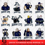 Akron Zips Jason Voorhees NCAA Bundle 12 SVG Svg Eps Dxf Png File, Digital Download