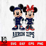 Akron Zips Mickey And Minnie Rugby Svg Eps Dxf Png File, NCAA svg , Digital Download , Instant Download, Cricut File