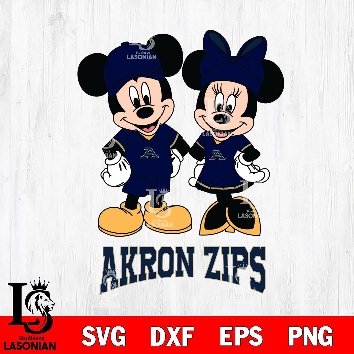 Akron Zips Mickey Minnie Rugby – lasoniansvg