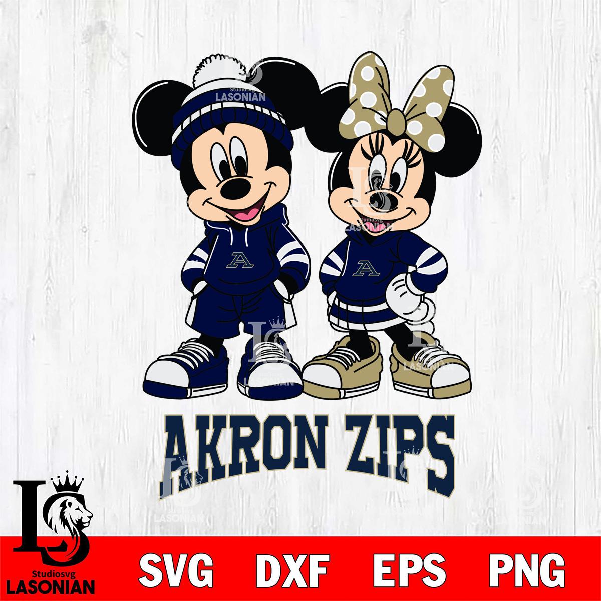 Akron Zips Mickey Minnie Rugby Hoodie – lasoniansvg