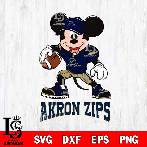 Akron Zips Mikey Mouse Disney, Svg Eps Dxf Png File, Digital Download