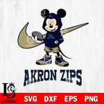 Akron Zips Mikey Mouse Disney NIKE, Svg Eps Dxf Png File, Digital Download