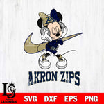 Akron Zips Minnie Mouse Dancing NIKE, Svg Eps Dxf Png File, Digital Download
