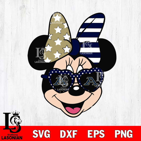 Akron Zips Minnie Mouse Love Svg Eps Dxf Png File, NCAA svg, Digital Download, Instant Download