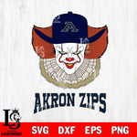 Akron Zips Pennywise Horror Sport 12 Svg Eps Dxf Png File, Digital Download