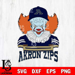 Akron Zips Pennywise Horror Sport 2 Svg Eps Dxf Png File, Digital Download