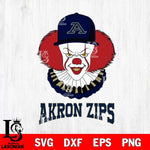 Akron Zips Pennywise Horror Sport 4 Svg Eps Dxf Png File, Digital Download