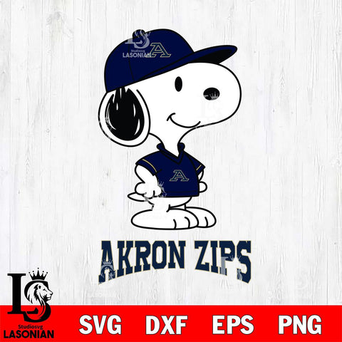Akron Zips Snoopy Football sport SVG DXF EPS PNG FILE,Snoopy File Cut, NCAA Digital Download,Instant Download,Christmas Silhouette