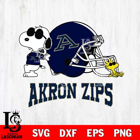 Akron Zips Snoopy Sport 2 Svg Eps Dxf Png File, Digital Download