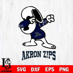 Akron Zips Snoopy Sport 3 Svg Eps Dxf Png File, Digital Download