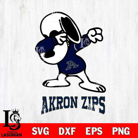 Akron Zips Snoopy Sport 3 Svg Eps Dxf Png File, Digital Download