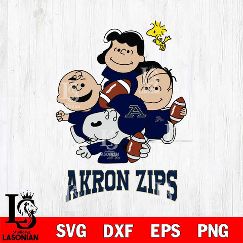 Akron Zips Snoopy Sport 4 Svg Eps Dxf Png File, Digital Download