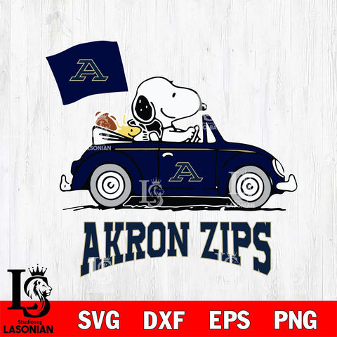 Akron Zips Snoopy Sport 5 Svg Eps Dxf Png File, Digital Download