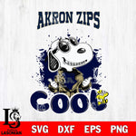 Akron Zips Snoopy Sport 7 Svg Eps Dxf Png File, Digital Download