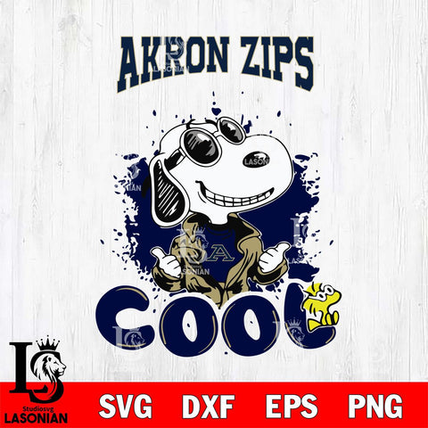 Akron Zips Snoopy Sport 7 Svg Eps Dxf Png File, Digital Download