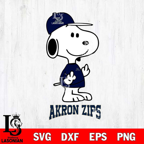 Akron Zips Snoopy Sport 8 Svg Eps Dxf Png File, Digital Download