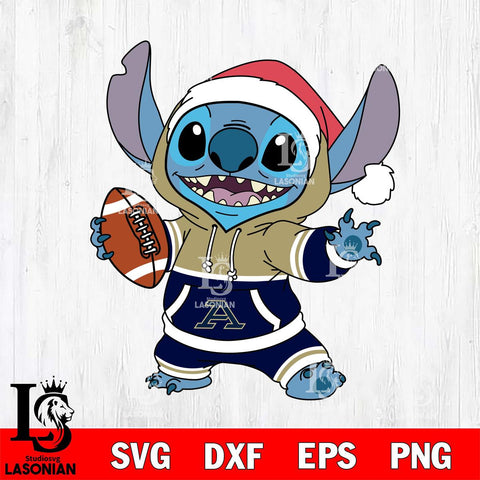 Akron Zips Stitch Football Christmas File Cut, NCAA SVG DXF EPS PNG FILE, Digital Download , Criucut , Silhouette