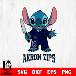 Akron Zips Stitch Horror 2 Svg Eps Dxf Png File, NCAA svg, Digital Download, Instant Download