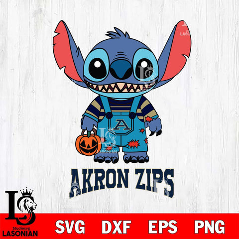 Akron Zips Stitch Horror Halloween Svg Eps Dxf Png File, NCAA svg, Digital Download, Instant Download