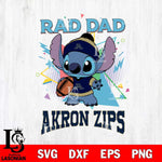 Akron Zips Stitch Rad Dad SVG DXF EPS PNG FILE, NCAA File Cut,Digital Download,Instant Download