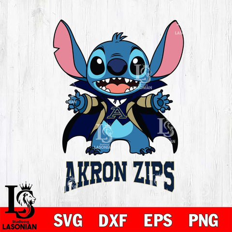 Akron Zips Stitch Vampire halloween Svg Eps Dxf Png File, NCAA svg, Digital Download, Instant Download