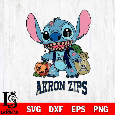 Akron Zips Stitch Zombie Svg Eps Dxf Png File, NCAA svg, Digital Download, Instant Download