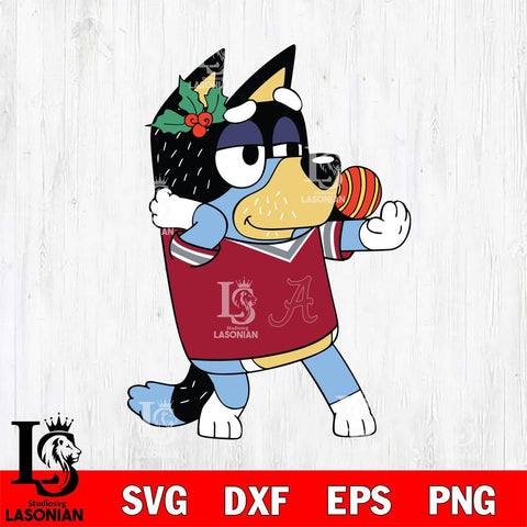 Alabama Crimson Tide Bandit Heeler Christmas Svg Eps Dxf Png File, Digital Download, Instant Download