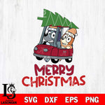 Alabama Crimson Tide Bluey Merry Christmas Svg Eps Dxf Png File, Digital Download