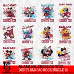 Alabama Crimson Tide Disney Rad Dad NCAA Bundle 12 SVG DXF EPS PNG FILE, BUNDLE NCAA Disney Father day File Cut,Digital Download,Instant Download,Disney Svg Files