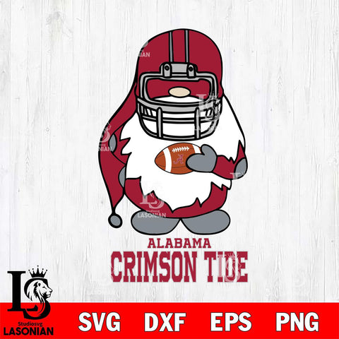 Alabama Crimson Tide Gnomes Christmas Svg Eps Dxf Png File, Digital Download, Instant Download