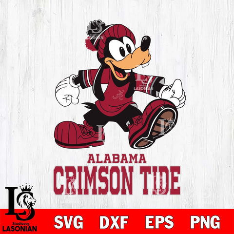 Alabama Crimson Tide Goofy Cool Sport SVG DXF EPS PNG FILE,NCAA svg ,Football Digital Download,Instant Download, Silhouette