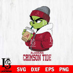 Alabama Crimson Tide Grinch Bougie Sport Svg Eps Dxf Png File, Digital Download, Instant Download
