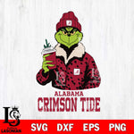 Alabama Crimson Tide Grinch Leopard Svg Eps Dxf Png File, Digital Download, Instant Download
