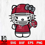 Alabama Crimson Tide Hello Kitty sport 6 Svg Eps Dxf Png File, NCAA svg, Digital Download, Instant Download