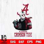 Alabama Crimson Tide Jason Voorhees 10 Svg Eps Dxf Png File, Digital Download