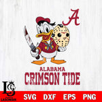 Alabama Crimson Tide Jason Voorhees 12 Svg Eps Dxf Png File, Digital Download