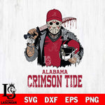 Alabama Crimson Tide Jason Voorhees 2 Svg Eps Dxf Png File, Digital Download