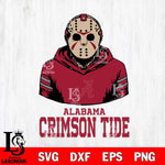 Alabama Crimson Tide Jason Voorhees 4 Svg Eps Dxf Png File, Digital Download