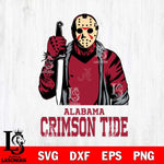 Alabama Crimson Tide Jason Voorhees 6 Svg Eps Dxf Png File, Digital Download