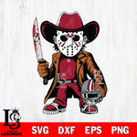 Alabama Crimson Tide Jason Voorhees Horror Svg Eps Dxf Png File, NCAA svg, Digital Download, Instant Download