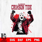 Alabama Crimson Tide Jason Voorhees Horror Halloween 3 Svg Eps Dxf Png File, NCAA svg, Digital Download, Instant Download