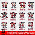 Alabama Crimson Tide Mickey Minnie Mouse NCAA Bundle 12 Svg Eps Dxf Png File, Bundle NCAA svg , File Cut , Digital Download , Instant Download, Cut Svg Files