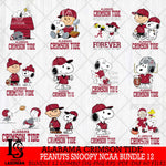 Alabama Crimson Tide Peanuts Snoopy Player NCAA Bundle 12 SVG DXF EPS PNG FILE,Snoopy File Cut, bundle NCAA Digital Download,Instant Download, Silhouette
