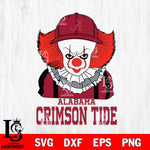 Alabama Crimson Tide Pennywise Horror Sport 10 Svg Eps Dxf Png File, Digital Download