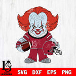 Alabama Crimson Tide Pennywise Horror Sport Svg Eps Dxf Png File, Digital Download